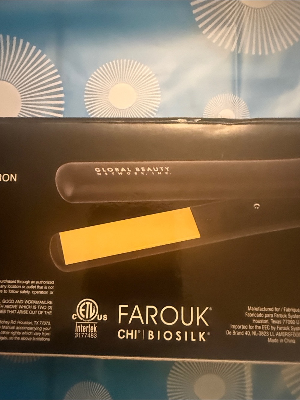 CHI Original Ceramic Hairstyling Iron - Black with Gold Plates brand new - Picture 3 of 8